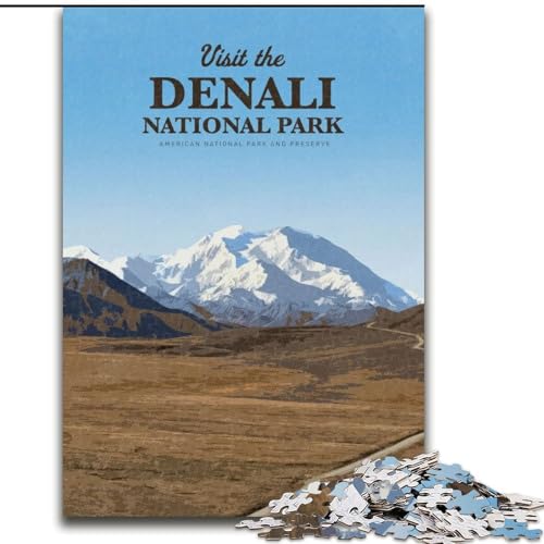 Puzzle 1000 Teile für Teenager-Geschenke, Besuchen Sie Denali, für 14+, für Familienspaß und Spieleabende, Künstlersammlung, Bildende Kunst, 50x75cm Puzzle 1000 Teile für Teenager-Geschenke, Besuchen Sie Denali, für 14+, für Familienspaß und Spieleabende, Künstlersammlung, Bildende Kunst, 50x75cm von LYXIANY