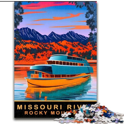 Puzzle 1000 Teile für Teenager-Geschenke, Fluss und Berg, pädagogisches Familienspiel, geeignet für die Schreibtischdekoration, 38x26cm Puzzle 1000 Teile für Teenager-Geschenke, Fluss und Berg, pädagogisches Familienspiel, geeignet für die Schreibtischdekoration, 38x26cm von LYXIANY