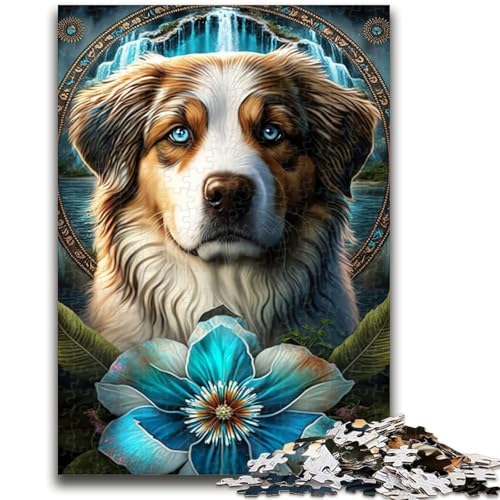 Puzzle 1000 Teile für Teenager-Geschenke, Hund im Mandala-Dschungel, für Alter 14+, Quizspiel, Spaß bei Heimaktivitäten, Geburtstagsgeschenk, Reisegeschenke, 50x75cm von LYXIANY