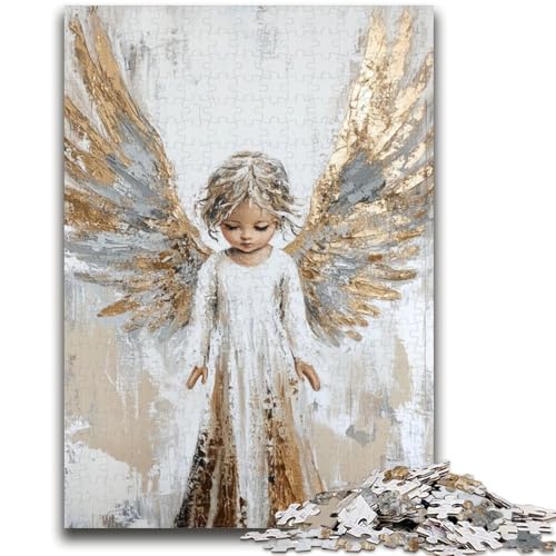 Puzzle 1000 Teile für Teenager-Geschenke Goldener Engel Mädchen Lernen Lernspielzeug Spaß bei Aktivitäten zu Hause, Geburtstagsgeschenk, Reisegeschenke 50x75cm Puzzle 1000 Teile für Teenager-Geschenke Goldener Engel Mädchen Lernen Lernspielzeug Spaß bei Aktivitäten zu Hause, Geburtstagsgeschenk, Reisegeschenke 50x75cm von LYXIANY