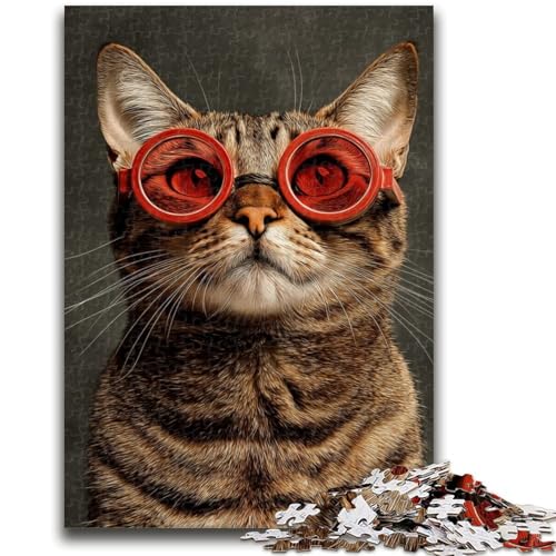 Puzzle 1000 Teile für Teenager-Geschenke Katze trinkt Kaffee Hilft dem Gehirn, süchtig machendes Spielzeug zu trainieren, um Geduld zu fördern Künstlersammlung, Bildende Kunst, 50x75cm Puzzle 1000 Teile für Teenager-Geschenke Katze trinkt Kaffee Hilft dem Gehirn, süchtig machendes Spielzeug zu trainieren, um Geduld zu fördern Künstlersammlung, Bildende Kunst, 50x75cm von LYXIANY