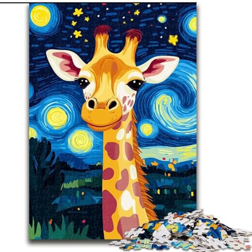 Puzzle 1000 Teile für Teenager-Geschenke Nachthimmel-Giraffe, für Lernspiel-Herausforderung, Spielzeug-Künstlersammlung, Bildende Kunst, 50x75cm Puzzle 1000 Teile für Teenager-Geschenke Nachthimmel-Giraffe, für Lernspiel-Herausforderung, Spielzeug-Künstlersammlung, Bildende Kunst, 50x75cm von LYXIANY