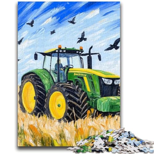Puzzle 1000 Teile für Teenager Geschenke Traktor Entspannungsspiele Lernspiel für Geburtstag, Weihnachten für und ab 14 Jahren 26x38cm von LYXIANY