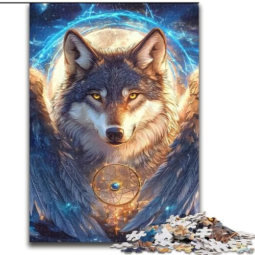 Puzzle 1000 Teile für Teenager Wolf, anspruchsvolles Spiel und Familienspiel, Lernspiel zum Geburtstag, Weihnachten, 50x75cm Puzzle 1000 Teile für Teenager Wolf, anspruchsvolles Spiel und Familienspiel, Lernspiel zum Geburtstag, Weihnachten, 50x75cm von LYXIANY