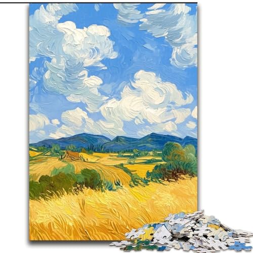 Puzzle 1000 Teile im japanischen Stil, aus Holz, Weihnachten, Halloween, Ostern, Neujahr, Größe 50x75cm von LYXIANY
