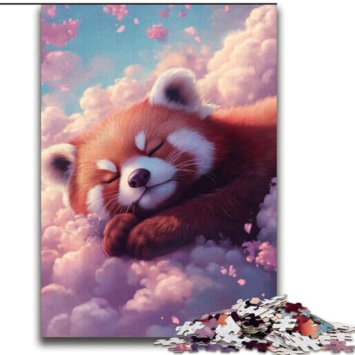 Puzzle 2000 Teile für Erwachsene, Geschenke zum Schlafen des roten Pandas, pädagogisches Spielzeug zum Stressabbau, Geschenke für Freunde und Familie, 70x100cm von LYXIANY