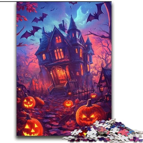 Puzzle 2000 Teile für Erwachsene, Halloween-Schloss, Lernspiele, Heimdekoration, ganze Familie, 70x100cm Puzzle 2000 Teile für Erwachsene, Halloween-Schloss, Lernspiele, Heimdekoration, ganze Familie, 70x100cm von LYXIANY