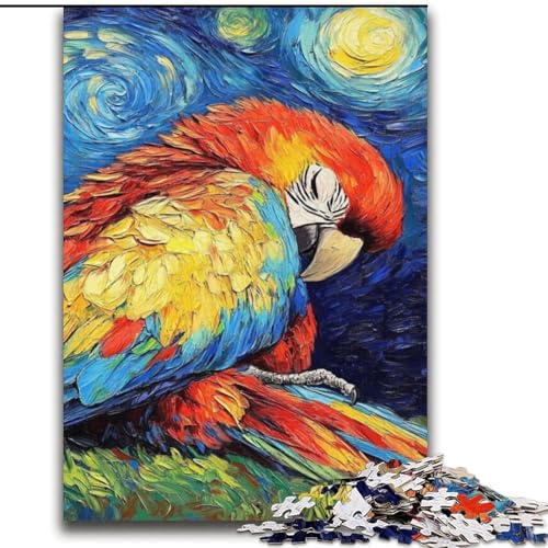 Puzzle 2000 Teile für Erwachsene, Papagei-Nachthimmel, Lernspielzeug, Familienspiele, Geschenke für Freunde und Familie, 70x100cm von LYXIANY