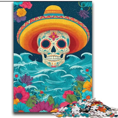 Puzzle 2000 Teile für Erwachsene Zuckerschädel-Denkspiel Wanddekoration Einzigartige Geburtstags 70x100cm Puzzle 2000 Teile für Erwachsene Zuckerschädel-Denkspiel Wanddekoration Einzigartige Geburtstags 70x100cm von LYXIANY