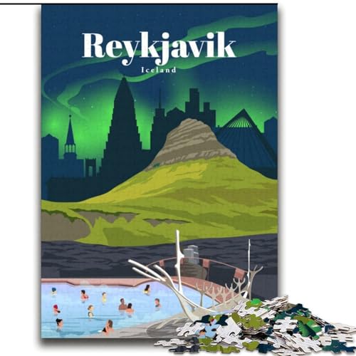 Puzzle 2000 Teile für Erwachsene und Jugendliche, Reise nach Rejkjavik, anspruchsvolles Spiel und Lernspiel für die ganze Familie zum Geburtstag, Weihnachten, 70x100cm Puzzle 2000 Teile für Erwachsene und Jugendliche, Reise nach Rejkjavik, anspruchsvolles Spiel und Lernspiel für die ganze Familie zum Geburtstag, Weihnachten, 70x100cm von LYXIANY