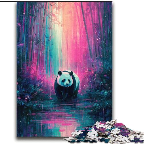 Puzzle 2000 Teile für Jugendliche Regenbogenpanda für und ab 14 Jahren Mitmachspiel Weihnachtsspiel Geschenke 70x100cm von LYXIANY