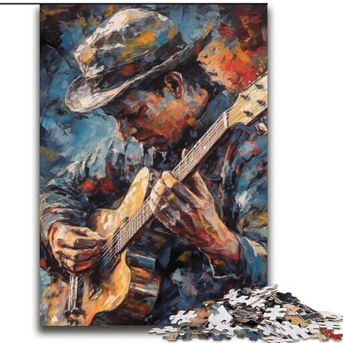 Puzzle 2000 Teile für Teenager, Gitarrist, anspruchsvolles Spiel und Familienspiel, Lernspiel zum Geburtstag, Weihnachten, 70x100cm von LYXIANY