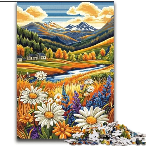 Puzzle 2000 Teile für Teenager, Landschaftskunst, anspruchsvolles Spiel und Familienspiel, Lernspiel zum Geburtstag, Weihnachten, 70x100cm von LYXIANY