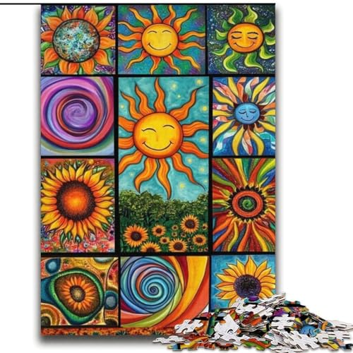 Puzzle 2000 Teile für Teenager, Sonnencollage-Spielzeug, Denkspiel zur Heimdekoration, für Kinder ab 14 Jahren, 70x100cm Puzzle 2000 Teile für Teenager, Sonnencollage-Spielzeug, Denkspiel zur Heimdekoration, für Kinder ab 14 Jahren, 70x100cm von LYXIANY