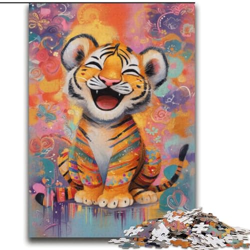 Puzzle 2000 Teile für Teenager, Tiger-Ölgemälde, Spielzeug, Denkspiel für die Heimdekoration, für Kinder ab 14 Jahren, 70x100cm Puzzle 2000 Teile für Teenager, Tiger-Ölgemälde, Spielzeug, Denkspiel für die Heimdekoration, für Kinder ab 14 Jahren, 70x100cm von LYXIANY