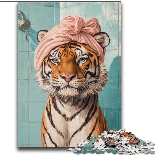 Puzzle 2000 Teile für Teenager, Tiger im Badezimmer, Spielzeug, Denkspiel zur Heimdekoration, für Kinder ab 14 Jahren, 70x100cm Puzzle 2000 Teile für Teenager, Tiger im Badezimmer, Spielzeug, Denkspiel zur Heimdekoration, für Kinder ab 14 Jahren, 70x100cm von LYXIANY