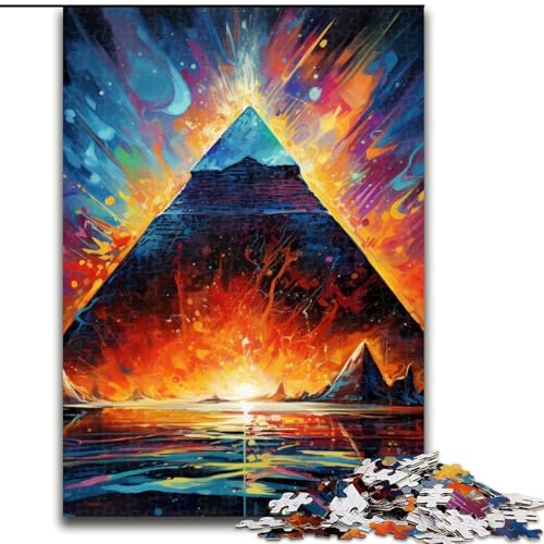 Puzzle Ägyptische Pyramiden, Papppuzzle, 26x38cm, anspruchsvolles Denkspiel, Familienaktivität, Heimdekoration Puzzle Ägyptische Pyramiden, Papppuzzle, 26x38cm, anspruchsvolles Denkspiel, Familienaktivität, Heimdekoration von LYXIANY