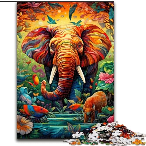 Puzzle Art Elefant Holzpuzzle 50x75cm Anspruchsvolles Denkspiel, Familienaktivität, Heimdekoration Puzzle Art Elefant Holzpuzzle 50x75cm Anspruchsvolles Denkspiel, Familienaktivität, Heimdekoration von LYXIANY