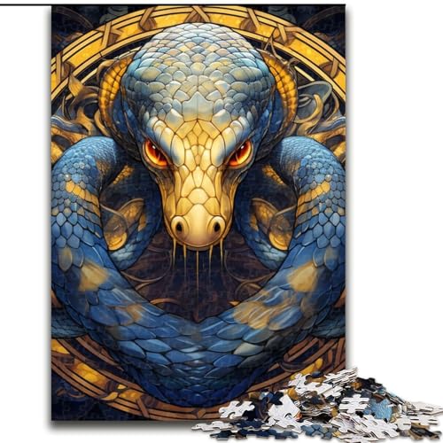 Puzzle Art Snake aus Karton, 26x38cm, anspruchsvolles Denkspiel, Familienaktivität, Heimdekoration Puzzle Art Snake aus Karton, 26x38cm, anspruchsvolles Denkspiel, Familienaktivität, Heimdekoration von LYXIANY