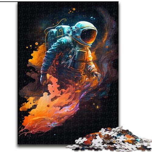 Puzzle Astronauten-Holzpuzzle für Erwachsene, Größe 50x75cm, Eltern, Partner, Freunde – ab 14 Jahren von LYXIANY
