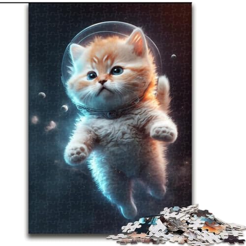 Puzzle Astronauten-Katzenbaby, Holzpuzzle für Erwachsene, Größe 50x75cm, Eltern, Partner, Freunde – ab 14 Jahren Puzzle Astronauten-Katzenbaby, Holzpuzzle für Erwachsene, Größe 50x75cm, Eltern, Partner, Freunde – ab 14 Jahren von LYXIANY