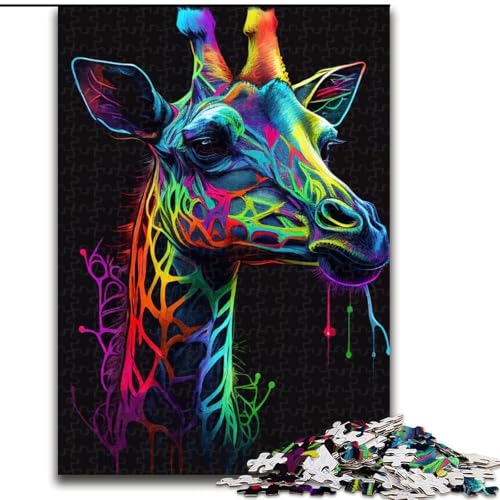 Puzzle Giraffe Tier Pop Art Holzpuzzle für Erwachsene, Größe 50x75cm, Eltern, Partner, Freunde – ab 14 Jahren Puzzle Giraffe Tier Pop Art Holzpuzzle für Erwachsene, Größe 50x75cm, Eltern, Partner, Freunde – ab 14 Jahren von LYXIANY