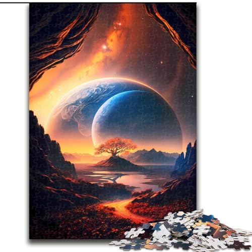 Puzzle Gott, Baum, Planet, Kosmos, Holzpuzzle für Erwachsene, Größe 50x75cm, Eltern, Partner, Freunde – ab 14 Jahren Puzzle Gott, Baum, Planet, Kosmos, Holzpuzzle für Erwachsene, Größe 50x75cm, Eltern, Partner, Freunde – ab 14 Jahren von LYXIANY