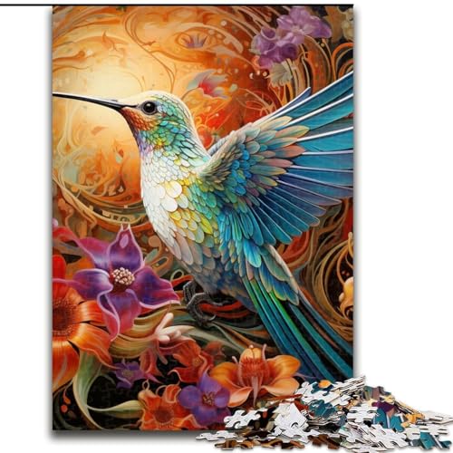 Puzzle Kolibri-Kunstkarton-Puzzle 26x38cm, anspruchsvolles Denkspiel, Familienaktivität, Heimdekoration Puzzle Kolibri-Kunstkarton-Puzzle 26x38cm, anspruchsvolles Denkspiel, Familienaktivität, Heimdekoration von LYXIANY