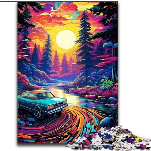 Puzzle Neonauto in der Natur, Holzpuzzle für Erwachsene, Größe 50x75cm, Eltern, Partner, Freunde – ab 14 Jahren Puzzle Neonauto in der Natur, Holzpuzzle für Erwachsene, Größe 50x75cm, Eltern, Partner, Freunde – ab 14 Jahren von LYXIANY