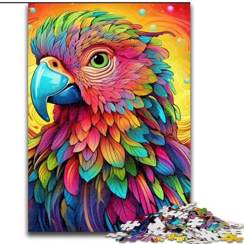 Puzzle Papagei aus Pappe, 26x38cm, anspruchsvolles Denkspiel, Familienaktivität, Heimdekoration Puzzle Papagei aus Pappe, 26x38cm, anspruchsvolles Denkspiel, Familienaktivität, Heimdekoration von LYXIANY