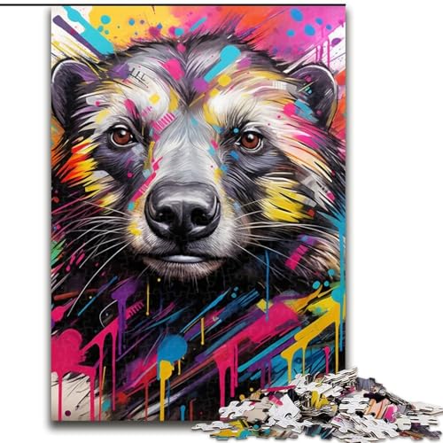 Puzzle Pferd Graffiti Karton Puzzle 26x38cm Anspruchsvolles Denkspiel, Familienaktivität, Heimdekoration Puzzle Pferd Graffiti Karton Puzzle 26x38cm Anspruchsvolles Denkspiel, Familienaktivität, Heimdekoration von LYXIANY
