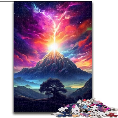 Puzzle Regenbogen-Vulkan, Holzpuzzle für Erwachsene, Größe 50x75cm, Eltern, Partner, Freunde – ab 14 Jahren Puzzle Regenbogen-Vulkan, Holzpuzzle für Erwachsene, Größe 50x75cm, Eltern, Partner, Freunde – ab 14 Jahren von LYXIANY