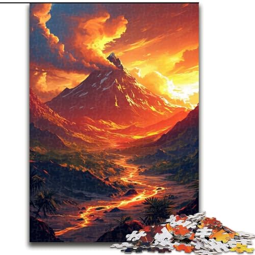 Puzzle Vulkan der Kunst, Holzpuzzle für Erwachsene, Größe 50x75cm, Eltern, Partner, Freunde – ab 14 Jahren Puzzle Vulkan der Kunst, Holzpuzzle für Erwachsene, Größe 50x75cm, Eltern, Partner, Freunde – ab 14 Jahren von LYXIANY
