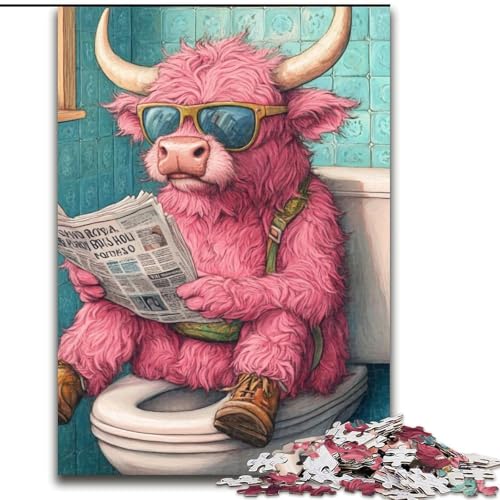 Puzzle für 1000 Teile, Pink Yak Go Toilet, Holzpuzzle für Erwachsene, Größe: 50x75cm, perfekt für Familienspaß, Partyspiele, Gastgeschenke für Geburtstagspartys Puzzle für 1000 Teile, Pink Yak Go Toilet, Holzpuzzle für Erwachsene, Größe: 50x75cm, perfekt für Familienspaß, Partyspiele, Gastgeschenke für Geburtstagspartys von LYXIANY