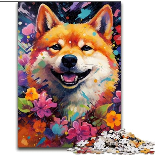 Puzzle für 1000 Teile, Shiba Inu, 1000-teiliges Puzzle für Erwachsene, bunt, lustig, herausfordernd und knifflig, 50x75cm Puzzle für 1000 Teile, Shiba Inu, 1000-teiliges Puzzle für Erwachsene, bunt, lustig, herausfordernd und knifflig, 50x75cm von LYXIANY