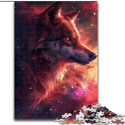 Puzzle für 1000 Teile, Wölfe im Weltraum, Holzpuzzle, Größe 50x75cm, anspruchsvolles DIY-Denkspiel, perfektes Familienspiel oder dekoratives Geschenk Puzzle für 1000 Teile, Wölfe im Weltraum, Holzpuzzle, Größe 50x75cm, anspruchsvolles DIY-Denkspiel, perfektes Familienspiel oder dekoratives Geschenk von LYXIANY