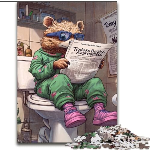 Puzzle für 1000 Teile Honey Badger Go Toilet, Spiel für Erwachsene, Geschenk, interaktives Familienspiel, Gehirn-Herausforderung, Geschenkgröße: 50x75cm Puzzle für 1000 Teile Honey Badger Go Toilet, Spiel für Erwachsene, Geschenk, interaktives Familienspiel, Gehirn-Herausforderung, Geschenkgröße: 50x75cm von LYXIANY