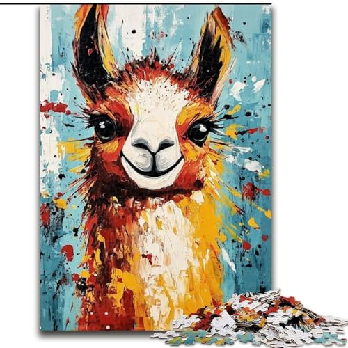 Puzzle für Erwachsene, 1000 Alpakas aus Holz, Spielzeug, Geschenk, pädagogisches, intellektuelles, entspannendes Familienspiel, Größe 50x75cm, für interaktives Familienspiel Puzzle für Erwachsene, 1000 Alpakas aus Holz, Spielzeug, Geschenk, pädagogisches, intellektuelles, entspannendes Familienspiel, Größe 50x75cm, für interaktives Familienspiel von LYXIANY