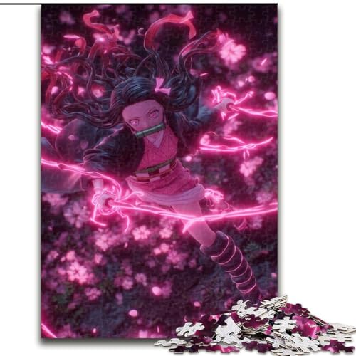Puzzle für Erwachsene, 1000 Anime-Mädchen-Puzzle, anspruchsvolles Denkspiel, Familienaktivität, Heimdekoration, (Größe 26x38cm) von LYXIANY