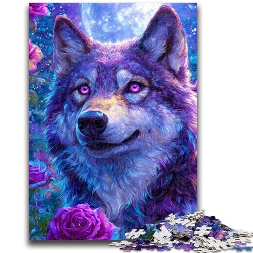 Puzzle für Erwachsene, 1000 Blumenwölfe, ab 14 Jahren, Denksportspiel, Erwachsene und Jugendliche, 26x38cm Puzzle für Erwachsene, 1000 Blumenwölfe, ab 14 Jahren, Denksportspiel, Erwachsene und Jugendliche, 26x38cm von LYXIANY