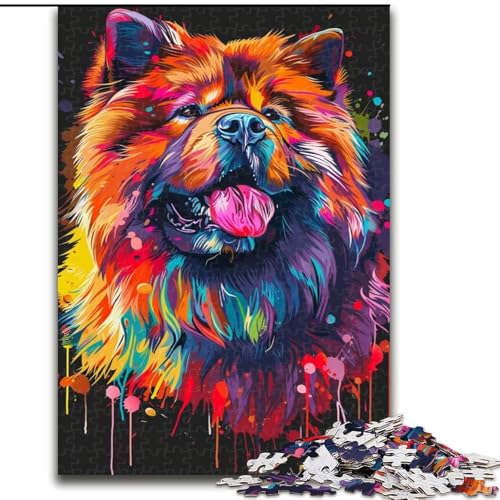 Puzzle für Erwachsene, 1000 Chow-Chow-Hundekunst, Holzpuzzles, Größe 50x75cm, Denksportspiel, interaktives Familienspiel, geeignet für Kinder ab 14 Jahren Puzzle für Erwachsene, 1000 Chow-Chow-Hundekunst, Holzpuzzles, Größe 50x75cm, Denksportspiel, interaktives Familienspiel, geeignet für Kinder ab 14 Jahren von LYXIANY