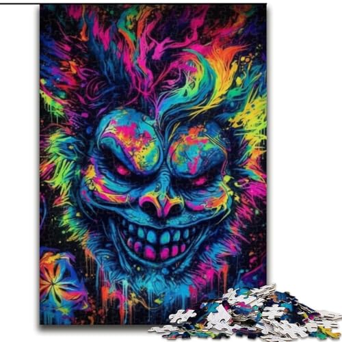 Puzzle für Erwachsene, 1000 Horrorfilm-Poster, Puzzle aus Holz, anspruchsvolles Denkspiel für Teenager, Familienspaß, interaktives Spiel, Größe 50x75cm von LYXIANY