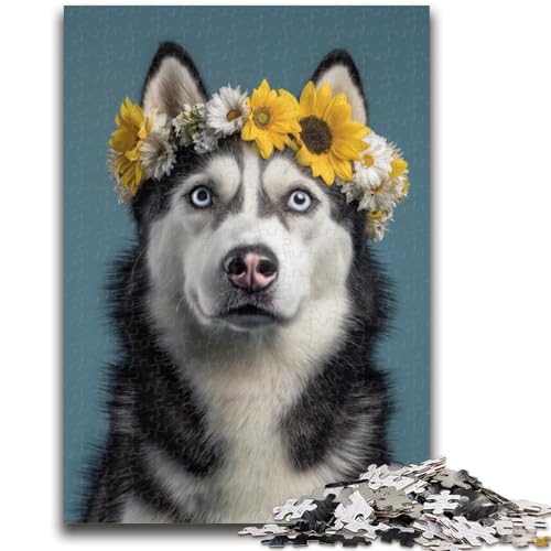 Puzzle für Erwachsene, 1000 Huskys, ab 14 Jahren, Lernspiele für Erwachsene und Jugendliche, Kunstwerk, Geschenk, 50x75cm von LYXIANY