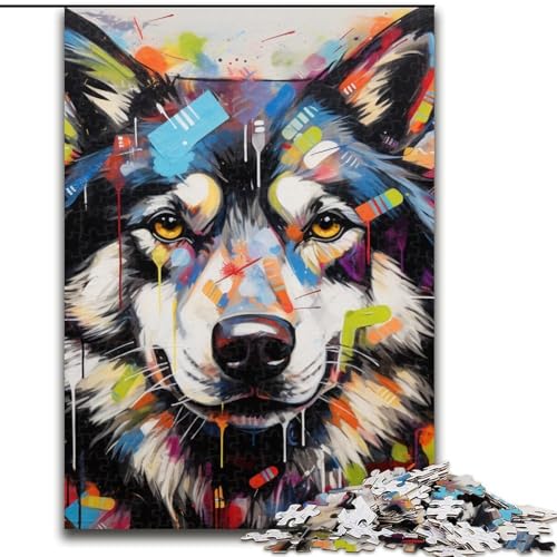 Puzzle für Erwachsene, 1000 Hyänen-Graffiti-Puzzle, 1000 Teile, anspruchsvolles Denkspiel für Teenager, perfekt als Heimdekoration oder Geschenk, 50x75cm Puzzle für Erwachsene, 1000 Hyänen-Graffiti-Puzzle, 1000 Teile, anspruchsvolles Denkspiel für Teenager, perfekt als Heimdekoration oder Geschenk, 50x75cm von LYXIANY