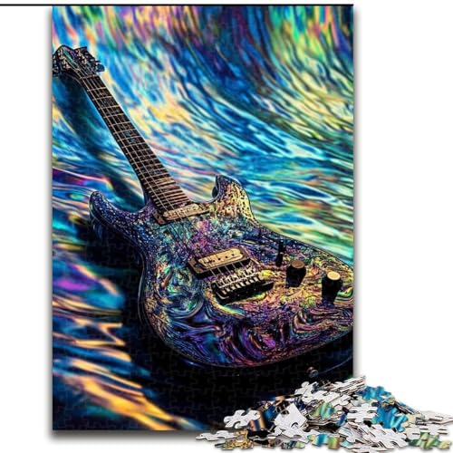 Puzzle für Erwachsene, 1000 Kunst-Gitarren-Puzzles aus Holz, perfekt für Heimdekoration, Geburtstage, Feiertage und Geschenke, Größe 50x75cm Puzzle für Erwachsene, 1000 Kunst-Gitarren-Puzzles aus Holz, perfekt für Heimdekoration, Geburtstage, Feiertage und Geschenke, Größe 50x75cm von LYXIANY