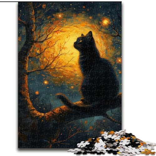Puzzle für Erwachsene, 1000 Kunst-Katzen-Puzzle aus Holz, anspruchsvolles Denkspiel für Teenager, Familienspaß, interaktives Spiel, Größe 50x75cm Puzzle für Erwachsene, 1000 Kunst-Katzen-Puzzle aus Holz, anspruchsvolles Denkspiel für Teenager, Familienspaß, interaktives Spiel, Größe 50x75cm von LYXIANY