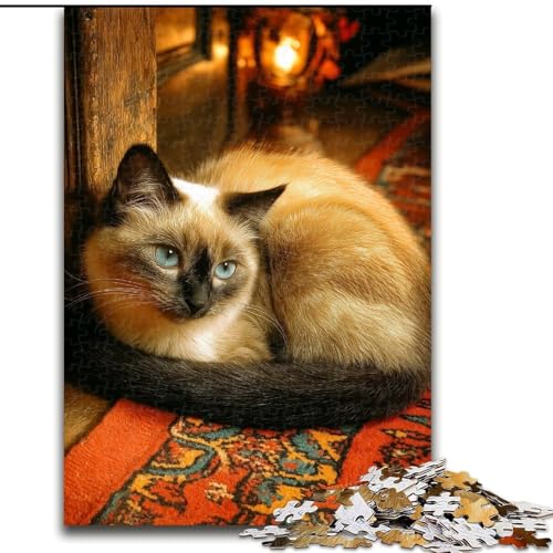 Puzzle für Erwachsene, 1000 Kunst-Katzen-Puzzle aus Holz, anspruchsvolles Denkspiel für Teenager, Familienspaß, interaktives Spiel, Größe 50x75cm Puzzle für Erwachsene, 1000 Kunst-Katzen-Puzzle aus Holz, anspruchsvolles Denkspiel für Teenager, Familienspaß, interaktives Spiel, Größe 50x75cm von LYXIANY