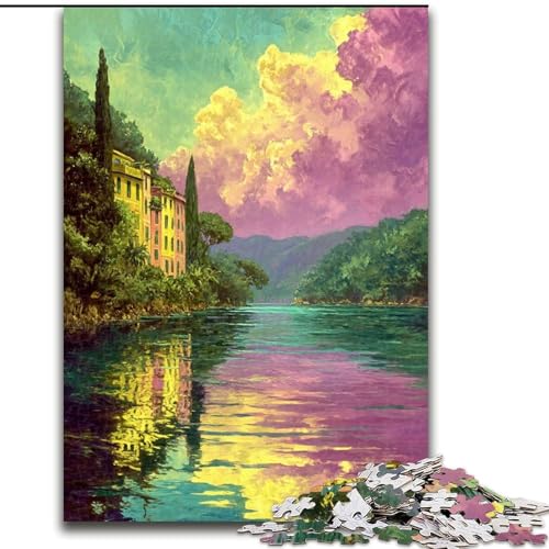 Puzzle für Erwachsene, 1000 Malpuzzle, anspruchsvolles Denkspiel, Familienaktivität, Heimdekoration, (Größe 50x75cm) von LYXIANY