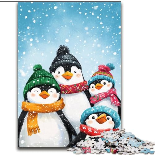 Puzzle für Erwachsene, 1000 Pinguine im Winter, Puzzle aus Holz, anspruchsvolles Denkspiel für Teenager, Familienspaß, interaktives Spiel, Größe 50x75cm Puzzle für Erwachsene, 1000 Pinguine im Winter, Puzzle aus Holz, anspruchsvolles Denkspiel für Teenager, Familienspaß, interaktives Spiel, Größe 50x75cm von LYXIANY