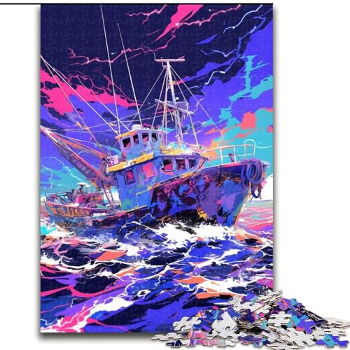 Puzzle für Erwachsene, 1000 Puzzles, Anime-Schiff, Lernspielzeug für Erwachsene, ganze Familie ab 14 Jahren (Größe 26x38cm) von LYXIANY